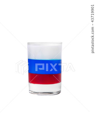 Shot of cocktail isolated white 43719901