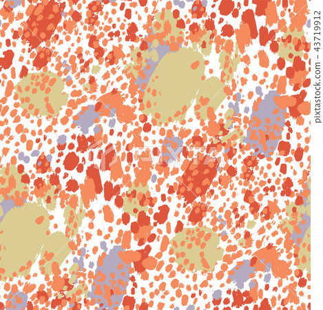 Vector seamless pattern of cheetah spots in vibrant colors 43719912