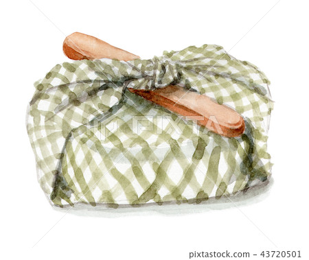 午餐盒用水彩包裹 43720501