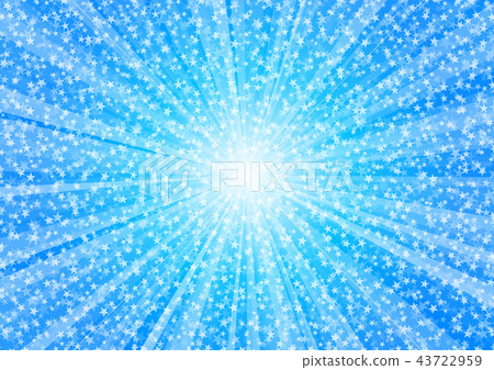 Stars and radial lines blue Stars and radial lines blue 43722959