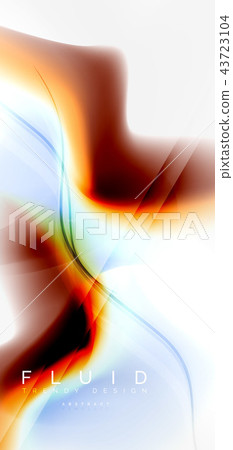 Mixing liquid color flow abstract background. Trendy abstract layout template for business or Mixing liquid color flow abstract background. Trendy abstract layout template for business or 43723104