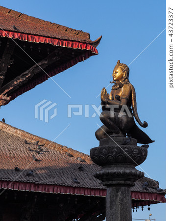 Temples in Durbar Square in Patan, Nepal / Nepal Patan 43723377
