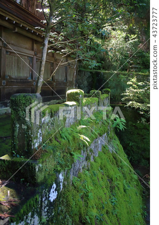 A stone-walled stone wall of the Great Gate at Daijyosan Seiji Temple 43723777