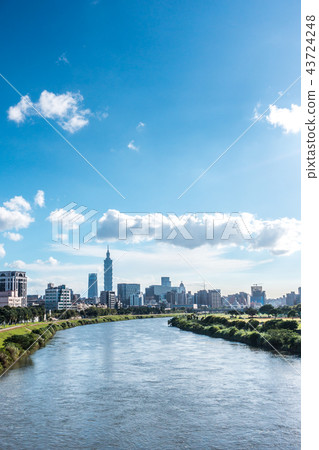 taipei, skyline, taiwan, real, city, cityscape 43724248