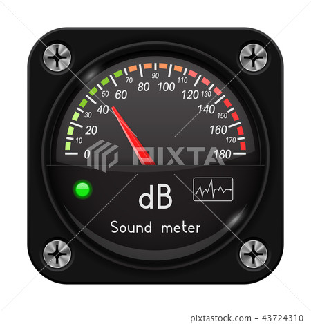 Volume unit meter. Sound audio equipment 43724310