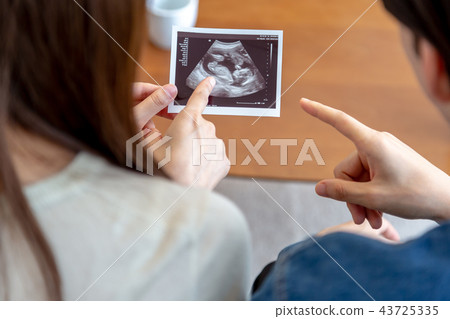 Couple pregnancy echo photo 43725335