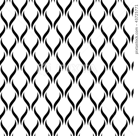 The geometric pattern with wavy stripes. Seamless The geometric pattern with wavy stripes. Seamless 43725771