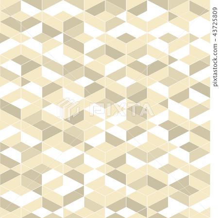 Retro pattern of geometric shapes. Gold mosaic  43725809