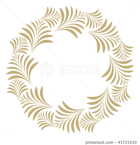 decorative line art frames for design template.  43725810