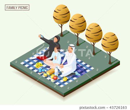 Arabic Family Isometric Composition 43726163