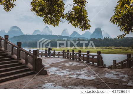 Scenic landscape at Yangshuo County of Guilin Scenic landscape at Yangshuo County of Guilin 43726654