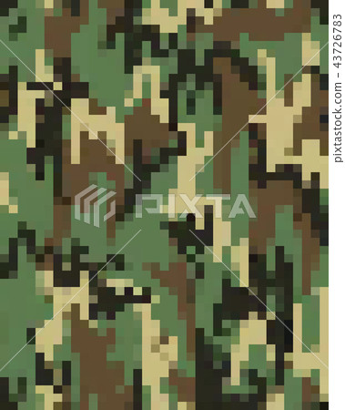Digital fashionable camouflage pattern 43726783