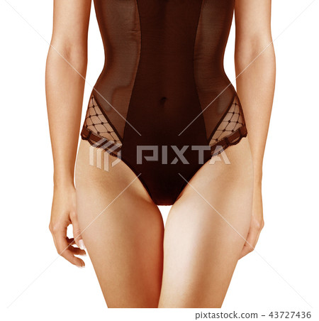 woman body in dark nightgown woman body in dark nightgown 43727436