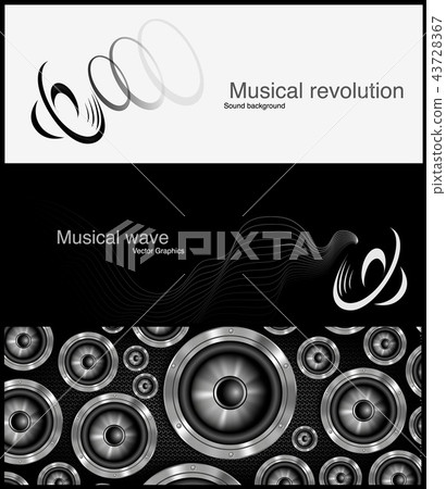 loudspeker banner for facebook vector Design 43728367