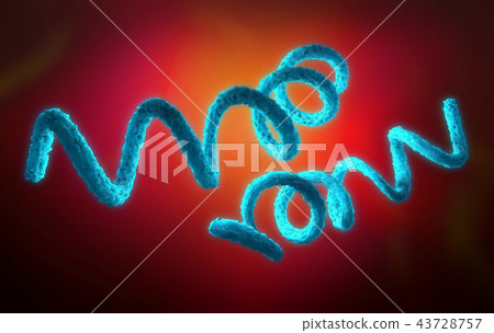 3d illustration of a syphilis pathogen 43728757