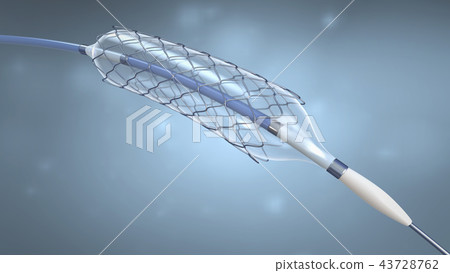 catheter for stent implantation into blood vessels 43728762