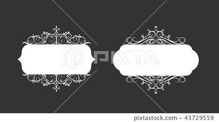 Vector illustration of old style label 43729559
