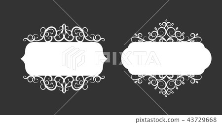 Vector illustration of old style label 43729668