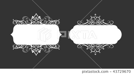 Vector illustration of old style label 43729670