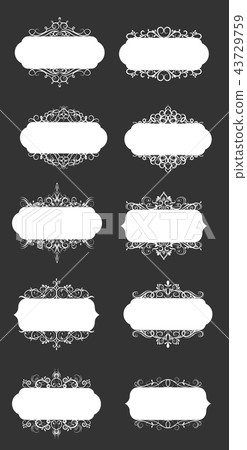 Vector illustration of old style label Vector illustration of old style label 43729759