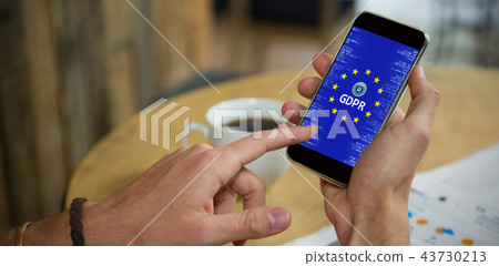 Composite image of european union locked gdpr Composite image of european union locked gdpr 43730213