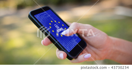 Composite image of european union locked Composite image of european union locked 43730234