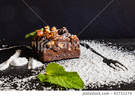 brownie with mint brownie with mint 43731274