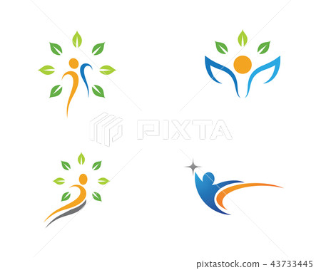 Human character logo sign 43733445