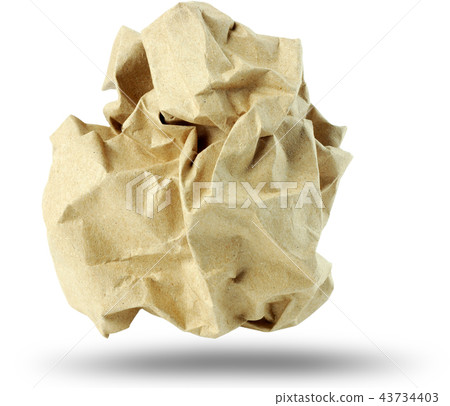 Crumpled paper ball 43734403