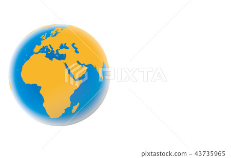 地球歐洲藍色橙色 43735965