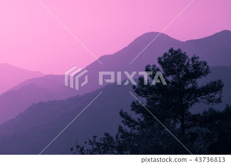 Colorful mountain landscape in the city of Oludeniz Fethiye in Turkey Colorful mountain landscape in the city of Oludeniz Fethiye in Turkey 43736813