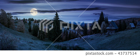 panorama of village in Apuseni mountains panorama of village in Apuseni mountains 43737514
