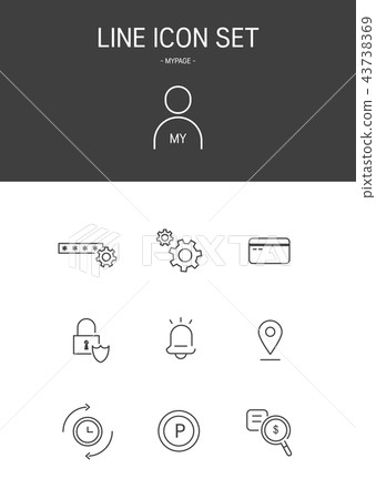 Simple line icon 43738369