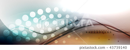 Smooth flowing wave motion concept background Smooth flowing wave motion concept background 43739140
