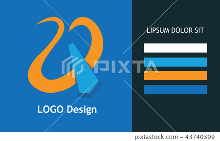 Vector Logo Design. Abstract symbol. For any company Vector Logo Design. Abstract symbol. For any company 43740309