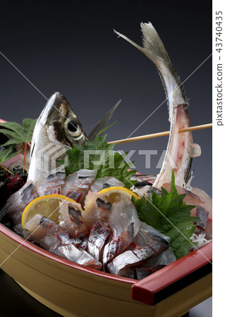 Ingredients Sashimi, fish mackerel, mackerel live-made sashimi, seafood, Japanese cuisine, fresh 43740435
