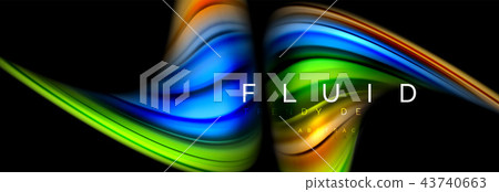 Fluid color motion concept Fluid color motion concept 43740663