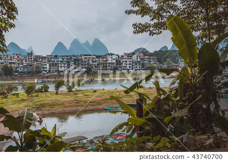 Scenic landscape at Yangshuo County of Guilin 43740700