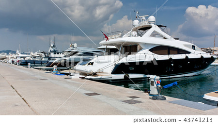 Yacht at the dock, Ibiza 43741213
