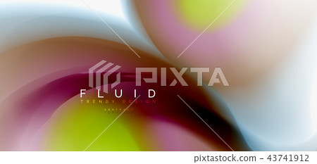 Fluid flowing wave abstract background Fluid flowing wave abstract background 43741912