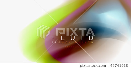 Fluid flowing wave abstract background Fluid flowing wave abstract background 43741918
