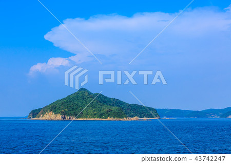 從Kurano原始 -  Ushibuka渡輪[鹿兒島縣 - 熊本縣]的視圖 43742247