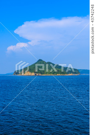 從Kurano原始 -  Ushibuka渡輪[鹿兒島縣 - 熊本縣]的視圖 43742248