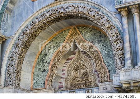 Interior details St. Mark's Basilica in Venice. Interior details St. Mark's Basilica in Venice. 43743693