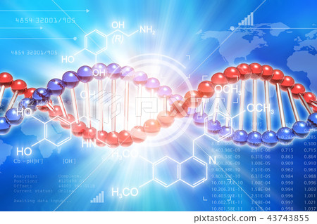 DNA genetic research science concept 43743855