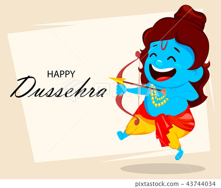 Lord Rama with bow and arrow 43744034