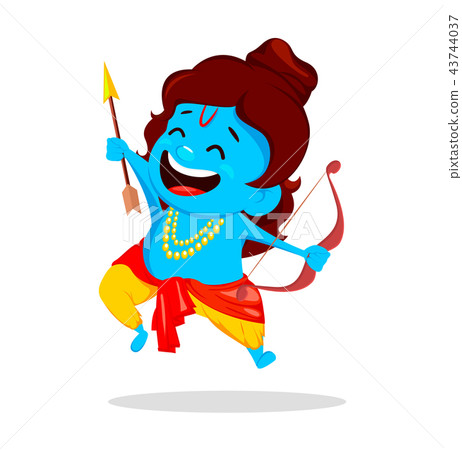 Lord Rama with bow and arrow 43744037