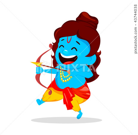 Lord Rama with bow and arrow 43744038