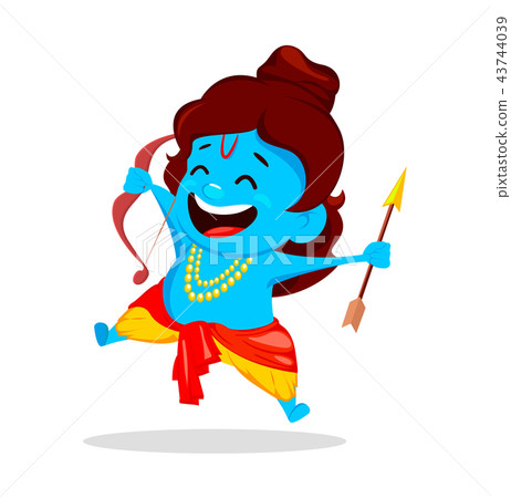 Lord Rama with bow and arrow Lord Rama with bow and arrow 43744039