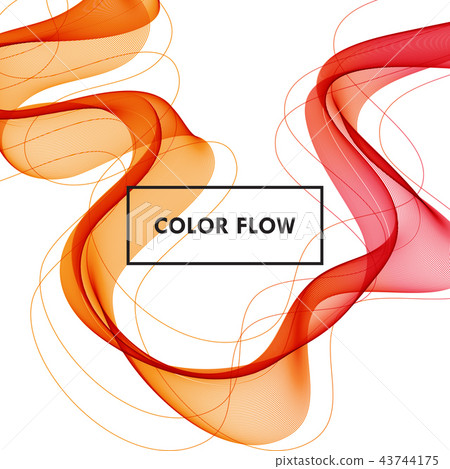 Abstract colorful vector background, color flow wave for design brochure, website, flyer. Abstract colorful vector background, color flow wave for design brochure, website, flyer. 43744175